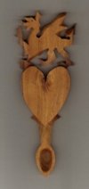 Dragon and Heart Love spoon Design #293