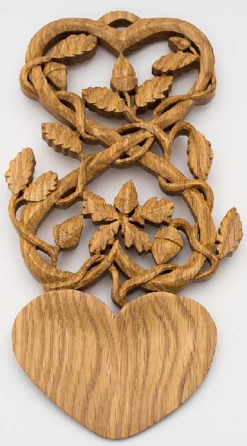 Oak Leaves and Acorns Lovespoon Design 20360-11