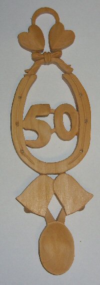 Lovespoon for 50th Anniversary