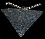 Triangle Hammered Pewter Pendant