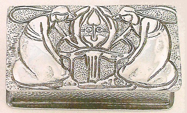 Pewter Box designed by Charles Rennie Mackintosh - B15A