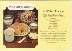 Welsh Cakes Post Card #CC16