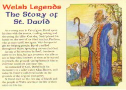 Welsh Legends - St David Post Card #CC66