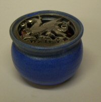 Dragon Pot Pourri Pot - Blue