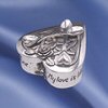 Miniature Silver Plated Pewter Box - Design 2257 - Love Spoons