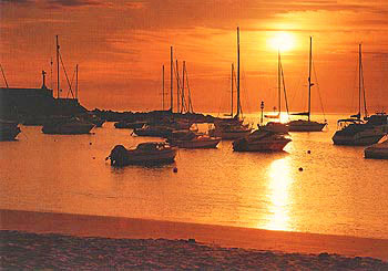 Sunrise at New Quay Post Card P287