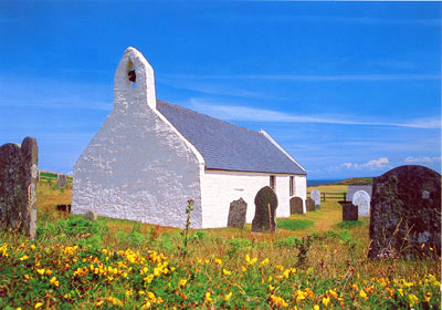 The 15th Century Church at Mwnt Post Card P333