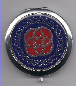 Red & Blue Celtic Knot Round Compact