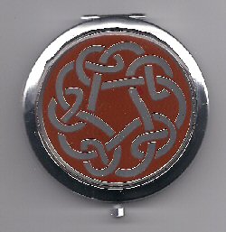 Red Celtic Knot Round Compact