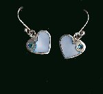 Blue Heart Earrings