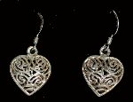 Filigree Heart Earrings