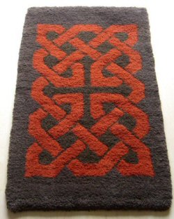 Brown & rust rug