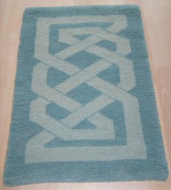 Duck egg blue rug