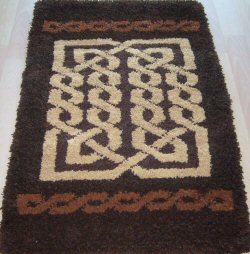 Gold & brown rug