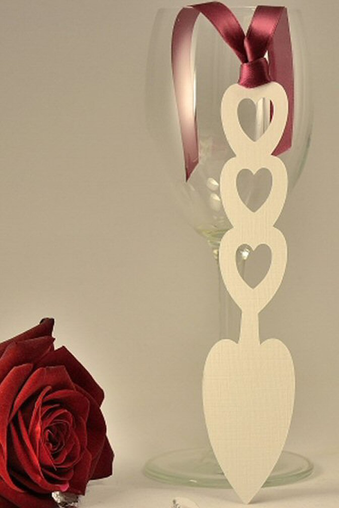 Lovespoon book mark or lovespoon place setting favour 1