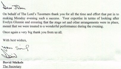 John Hague and Associates maintain a close relationship with the Lords Taveners