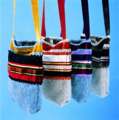 VV Rouleaux cashmere bag; retain reference details and click to order