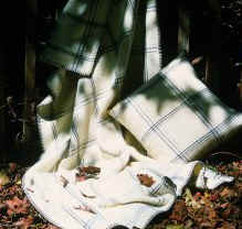 Tregwynt cushion and throws; retain details and click to order