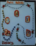 Close up of The Working Rosary Board