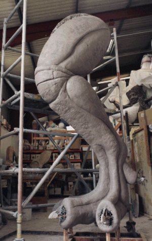 Teranosaurus Rex leg sculpt