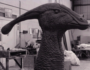 Sculpture of Parasaurolophus