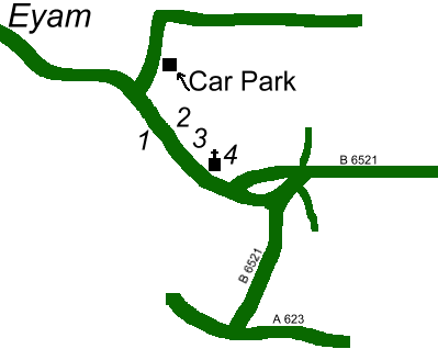 Eyam Map for Drive