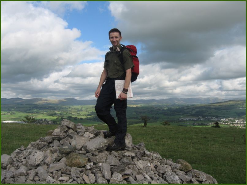 Peter atop Cunswick Tarn