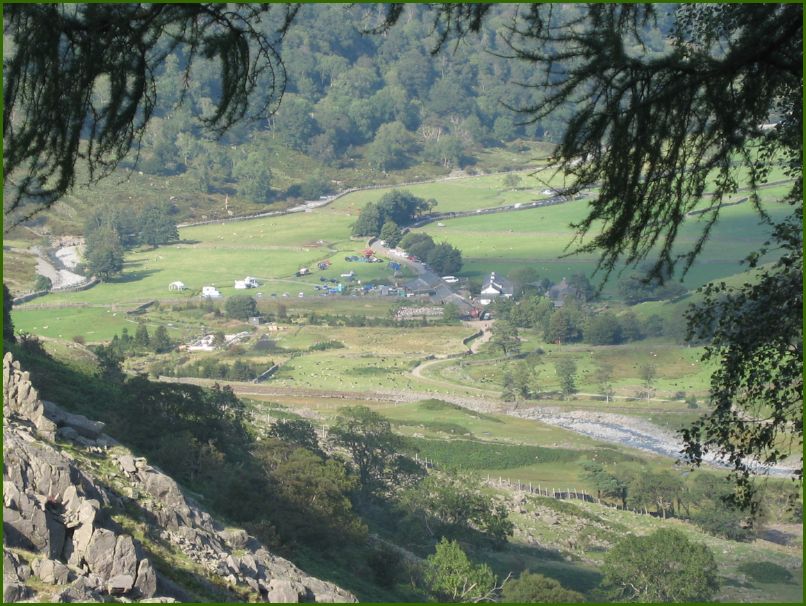 Seathwaite from Styhead Gill