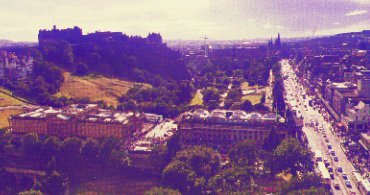 The Royal Scottish Academy and the National Gallery of Scotland on the Mound.