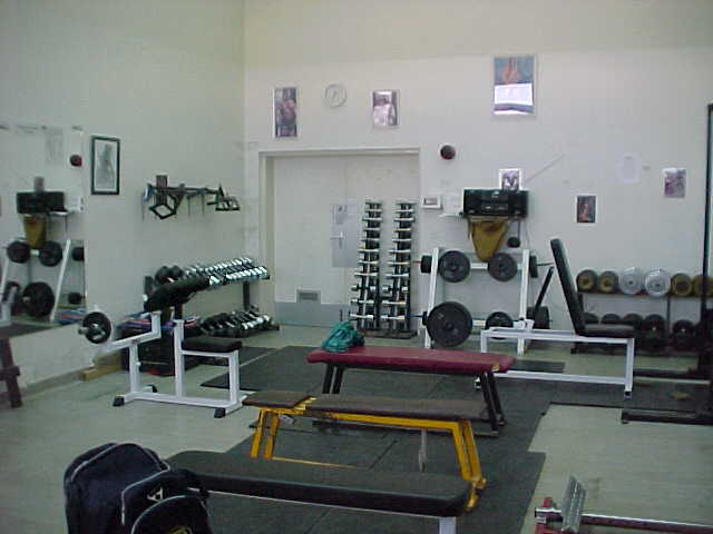 Wide angle of gym