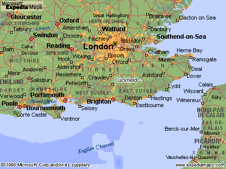 se eNGLAND MAP