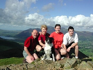 Family on Causey Pike
