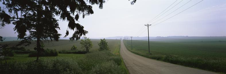 Quiet country lane