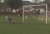 Ayr keeper makes a save