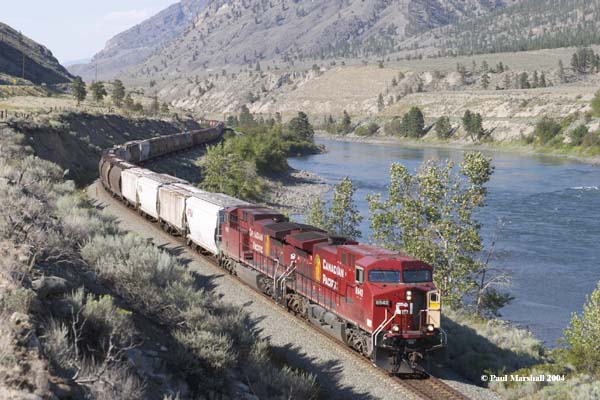 CP #8542 westbound near Martell - August 2004