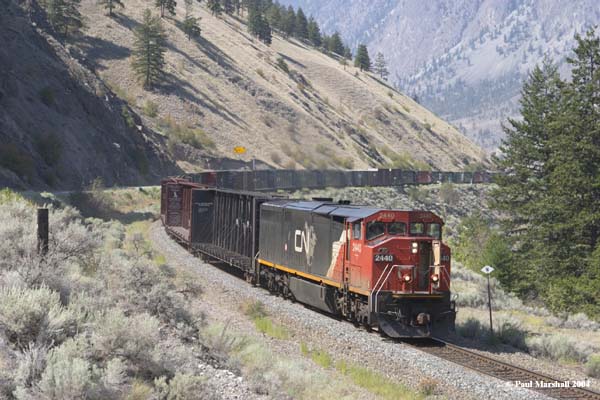 CN SD60F #2440 at Spences Bridge - August 2004