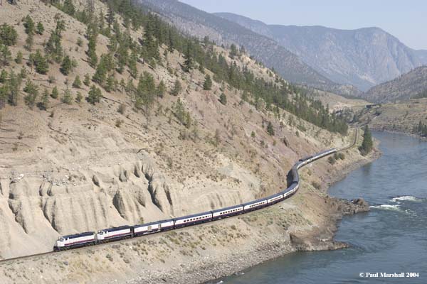 Rocky Mountaineer westbound at Drynoch - August 2004