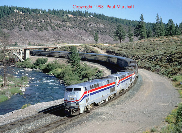 Amtrak near Truckee Aug 1998