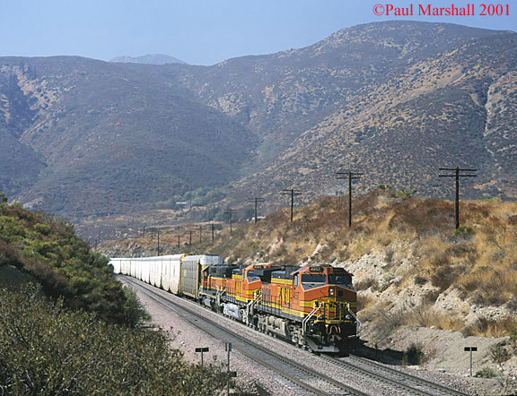 BNSF Dash 9 #4857 through Blue Cut Oct 2001