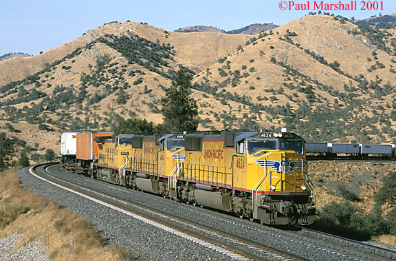 UP SD70 #4624 at Walong Oct 2001