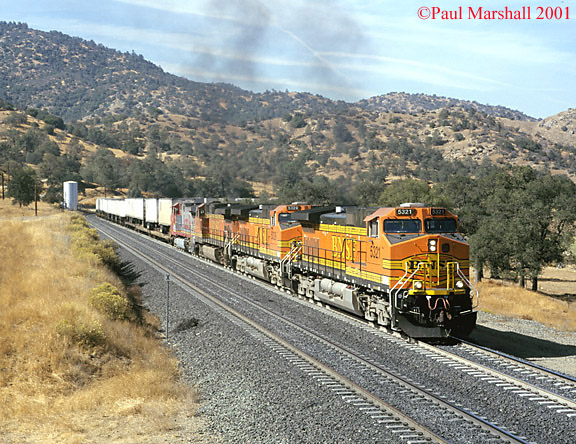 BNSF Dash 9 #5321 Woodford Oct 2001