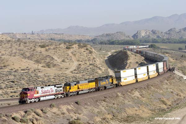 BNSF #629 + NREX #5088 + BNSF #8732 at Frost - May 2004