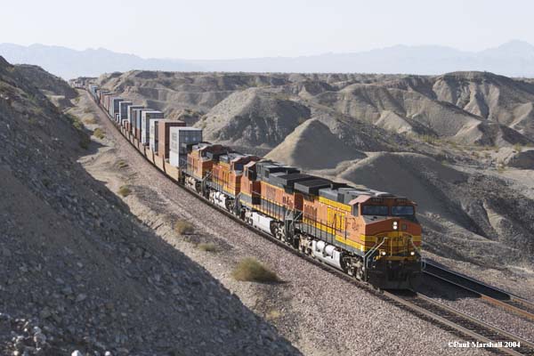 BNSF #4841 + #1109 + #5399 + #4878 at Park Moabi, Needles - May 2004