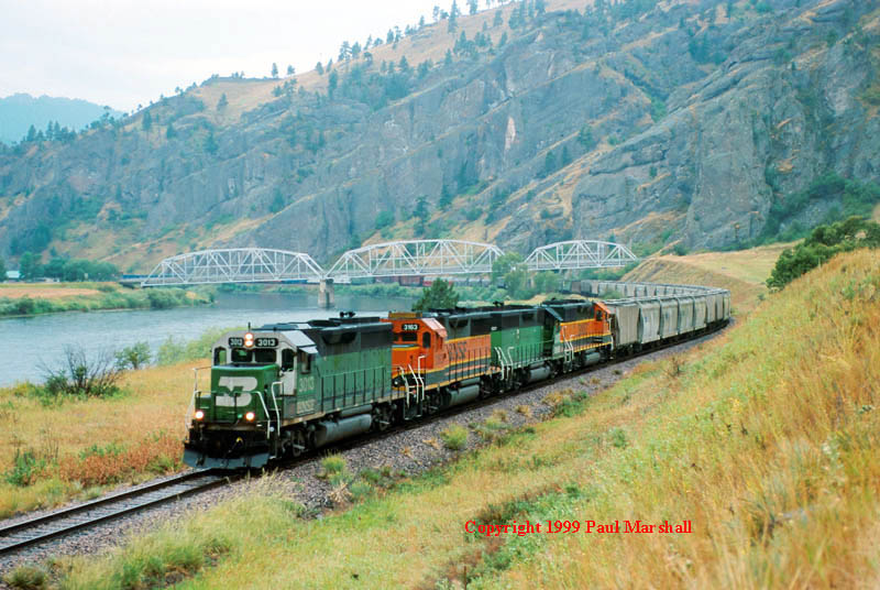 GP40-2 at Hardy Aug 1999