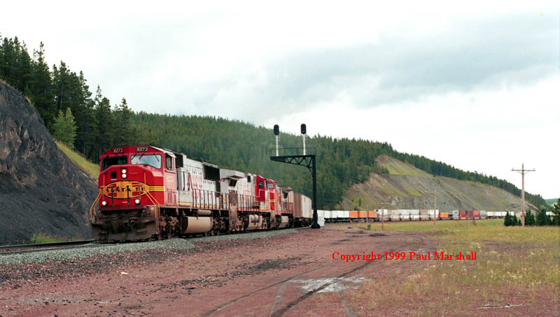 SD75M at Marias Summit Aug 1999