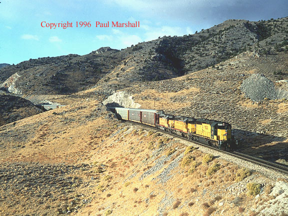 SD40-2 at Arnold Loop Oct 1996