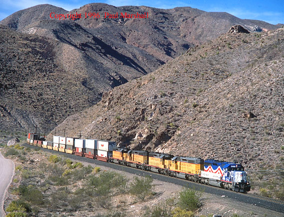 SD40-2 in Meadow Valley Oct 1996