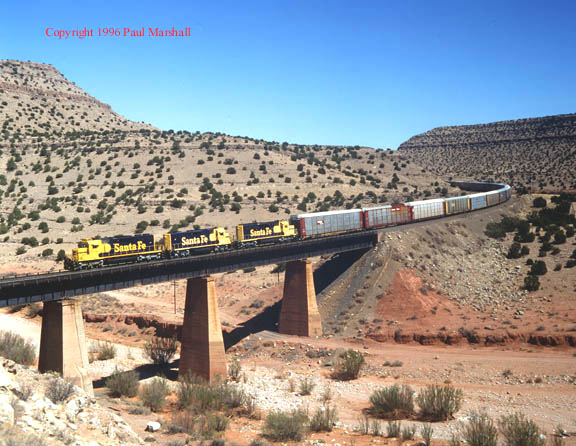 SD39 Bridge 2, Abo Canyon April 1996