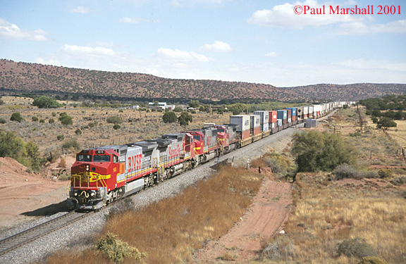 BNSF Dash 9 #811 Abo Canyon Oct 2001