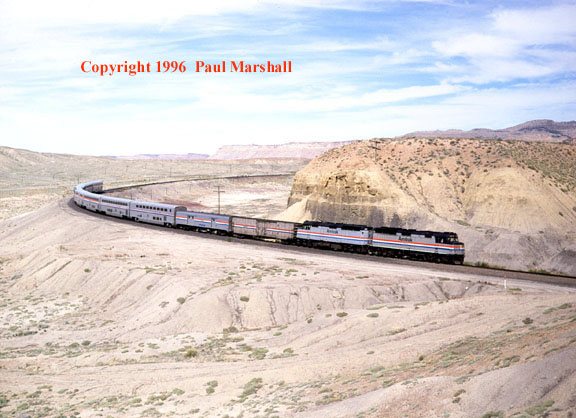 Amtrak at Thompson April 1996